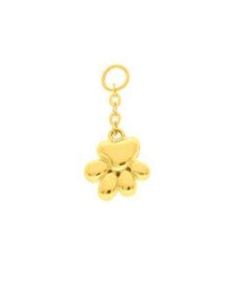 Joyerías Bizzarro Charm colgante de huellita en oro oferta