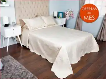 Colap La Palestina Colcha matrimonial matt satín beige oferta