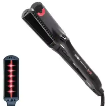 Plancha para cabello croc premium infrared negro - roja crocp-ibt