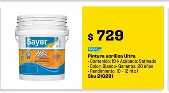 Sodimac Homecenter Pintura acrilica ultra oferta