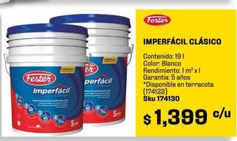 Sodimac Homecenter Impermeabilizante imperfácil clásico 19 l blanco oferta