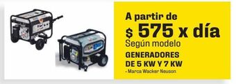 Sodimac Homecenter Generadores de 5 kw oferta