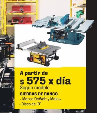 Sodimac Homecenter Sierras de banco oferta