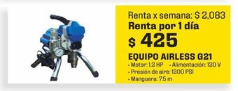 Sodimac Homecenter Equipo airless g21 oferta