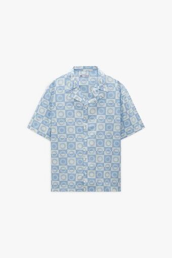 ZARA Camisa estampado geométrico oferta