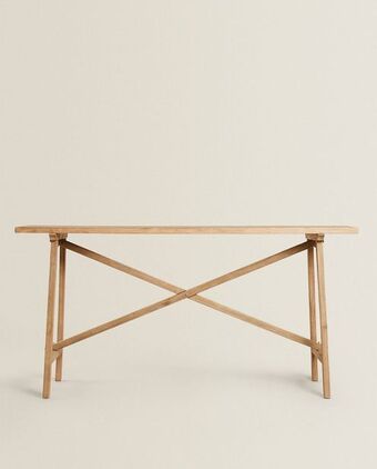 Consola de madera reciclada