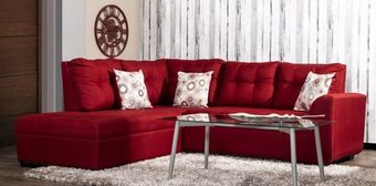 Muebles Dico Sala modular izquierda dali rojo oferta