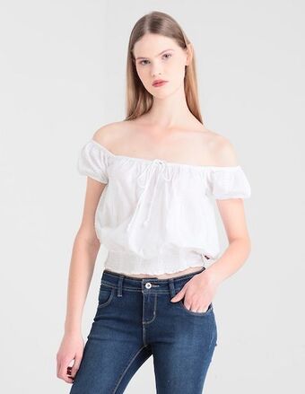 Suburbia Blusa la mode manga corta oferta