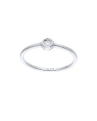 Joyerías Bizzarro Solitario de oro blanco 14k con 4pts de diamante oferta