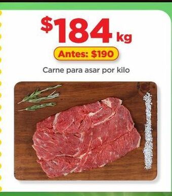 Bodega Aurrerá Carne para asar por kilo oferta