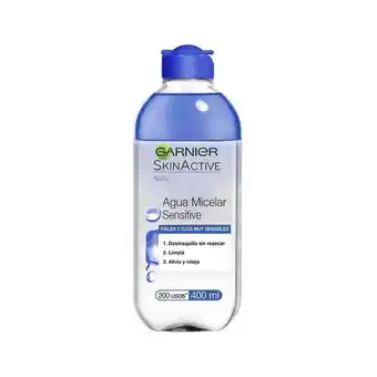 Agua micelar desmaquillante piel sensible garnier 400 ml