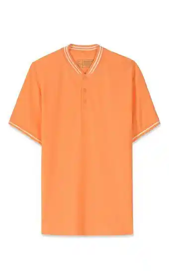 Polo manga corta cuello bomber