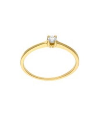 Joyerías Bizzarro Solitario de oro amarillo 14 kt de 10pts. de diamante oferta