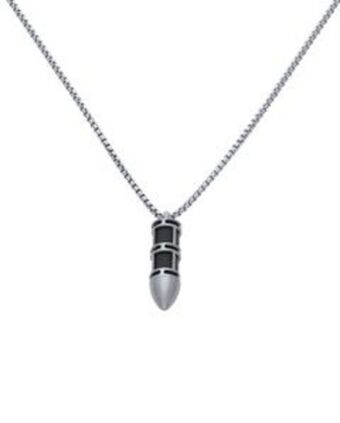 Joyerías Bizzarro Dije con cadena de acero para caballero oferta