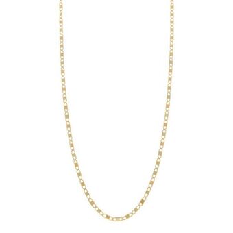 Nacional Monte de Piedad Collar eslabón nudo marino en oro tres tonos 14 kilates. oferta