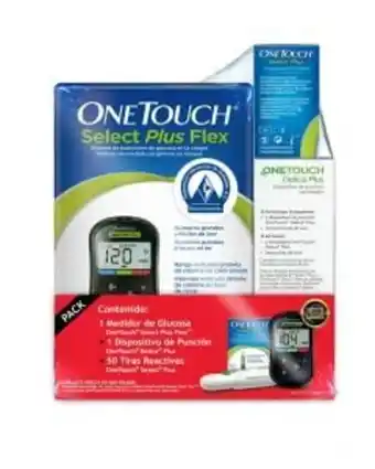 One touch medidor select plus flex + 50 tiras select plus