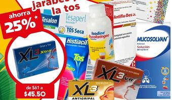 Farmacia San Pablo Xl-3 xtra gripa y tos 12 cápsulas oferta