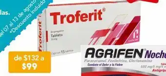 Farmacia San Pablo Troferit 15 tableta caja dropropizina 30 mg oferta