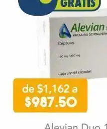 Farmacia San Pablo Alevian duo 64 cápsulas caja bromuro de pinaverio 100 mg dimeticona 300 mg oferta