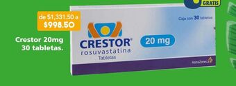 Farmacia San Pablo Crestor 30 tableta caja oferta