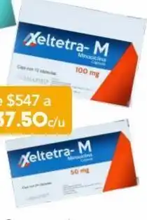 Xeltetra 24 cápsulas caja clorhidrato de minociclina 50 mg