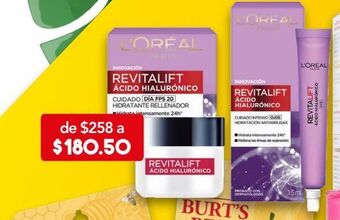 Farmacia San Pablo L´oreal revitalift crema facial de día fps20 con ácido hialurónico 50 ml oferta