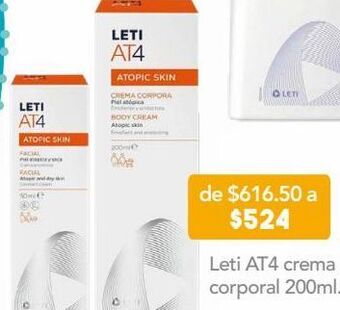Farmacia San Pablo Leti at4 crema corporal para piel seca 200 ml oferta