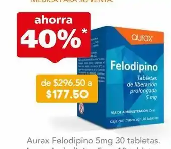 Farmacia San Pablo Felodipino 5 mg cronix 30 tabletas oferta