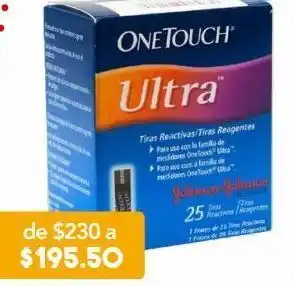 Farmacia San Pablo One touch tiras ultra 25 piezas oferta