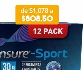 Farmacia San Pablo Ensure sport alimentación especializada sabor café mocha 12 piezas oferta