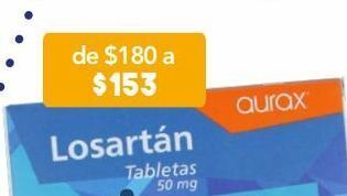 Farmacia San Pablo Losartán 50 mg , aurax 30 tabletas oferta
