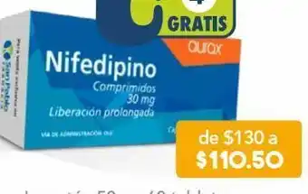 Farmacia San Pablo Nifedipino 30 mg , cronix 30 comprimido oferta