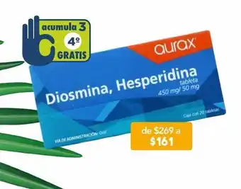 Farmacia San Pablo Diosmina 450 mg hesperidina 50 mg aurax 20 tableta oferta