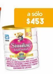 Farmacia San Pablo Similac total comfort etapa 2 fórmula infantil para niños de 1 a 3 años con hmo 820 g oferta