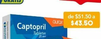 Farmacia San Pablo Captopril 25 mg , cronix 30 tabletas oferta