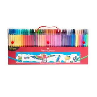 Sam's Club Plumones faber castell fiesta estuche rigido con 72 piezas oferta