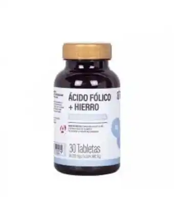 Mqb ácido fólico + hierro 30 tabletas