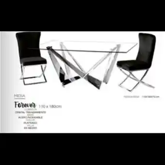 Mesa bd forever 02-a-me-fo8-cri-acx rect 8/s ac inox 240 x 140 (t)