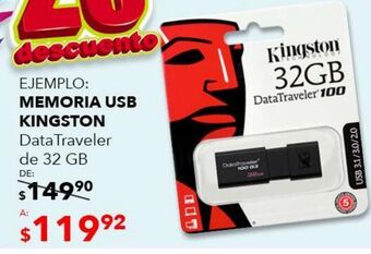 Memoria usb kingston 32gb