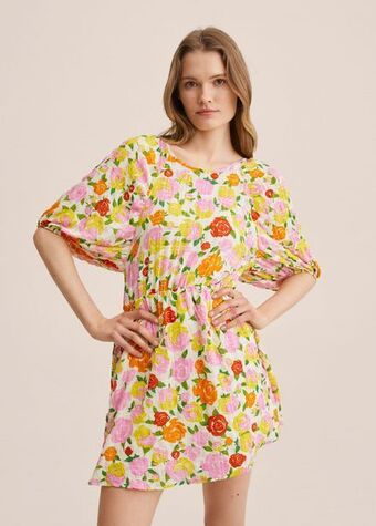 Mango Vestido estampado floral oferta