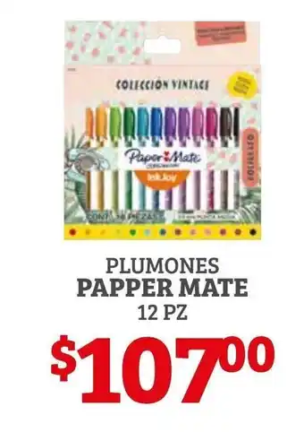 Soriana Híper Plumones Paper Mate 12 pz oferta