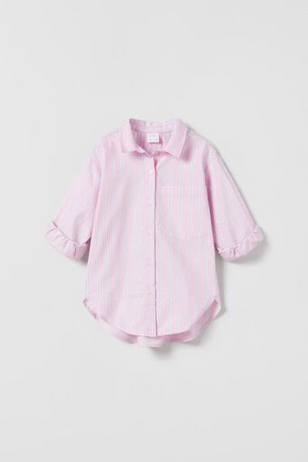 ZARA Camisa popelín rayas oferta