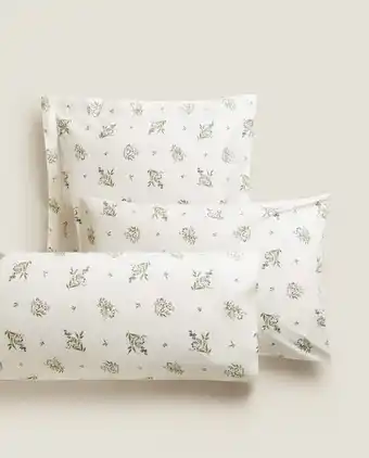 ZARA HOME Funda de almohada mini bouquet azul oferta
