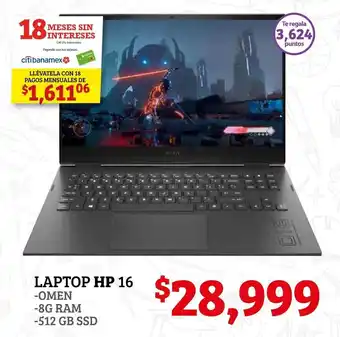 Laptop HP 16"
