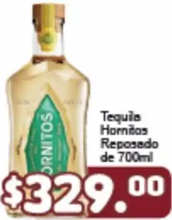 Tequila Hornitos Reposado de 700ml