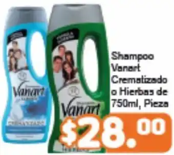 Merza Shampoo Vanart Cremalizado o Hierbas de 750ml oferta