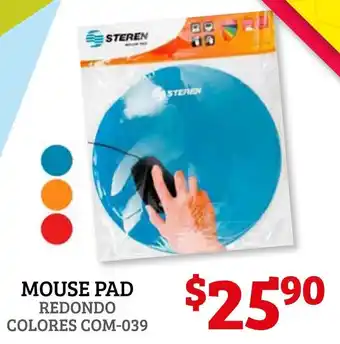 Soriana Híper Mouse Pad Redondo Colores Com-039 oferta