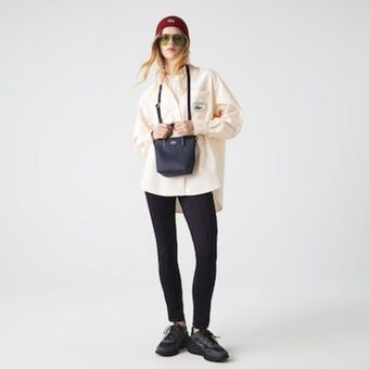 Bolso tote mini l.12.12 concept en petit piqué de canvas recubierta para mujer