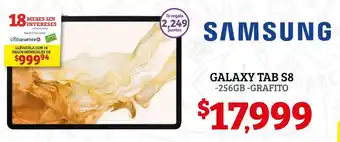 Soriana Híper Samsung Galaxy Tab S8 oferta