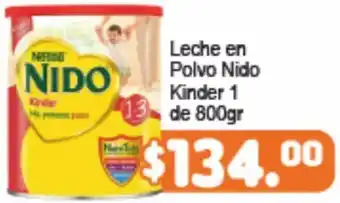 Merza Leche en Polvo Nido Kinder 1 800g oferta
